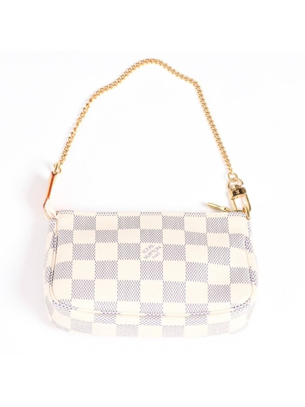 Louis Vuitton Mini Pochette Accessoires Pouch Damier Azur White